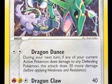 un gros plan d'une carte Pokémon sur laquelle figure un dragon