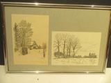 une photo d'une photo d'une maison sous la neige