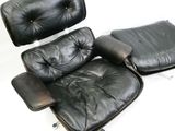fauteuil Eames et repose-pieds en cuir noir, créés par Charles Eames pour Herman Herman Herman Herman Herman Herman Herman Herman Herman Herman Herman Herman Herman Herman Herman Herman Herman Herman Herman