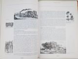 an open book with a picture of a train on it