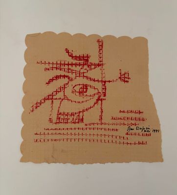 an image of a piece of paper with a drawing of a bird on it
