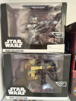 Un ensemble de deux bustes de collection dont Star Wars « St…