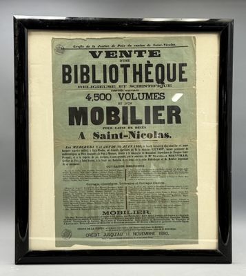 an old newspaper advertises the birth of a mobiler
