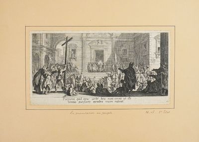 a drawing of a group of people standing in front of a building