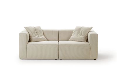 Canapé Square 3 places fixe. 206 x 104 x 70 cm, revêtement e…