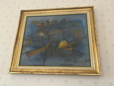 une photo d'un tableau accroché au mur