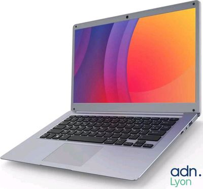 an image of a laptop computer with a keyboard on a white surface