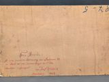 an old envelope with a handwritten message on it
