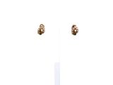 gros plan d'une paire de boucles d'oreilles sur un support