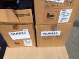 two boxes that are stacked on top of each other