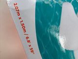 a sticker with a picture of a dolphin in the water