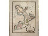 an old map of the island of new york in the middle of the 18th century