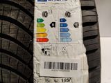 a close up of a tire with a label on it