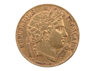 Pièce de 20 francs or Cérès, 1851. Petites usures. - Photo 1