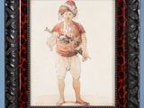 une image représentant un tableau d'un homme vêtu d'une tenue rouge et blanche