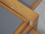 a close up of a piece of wood on a table