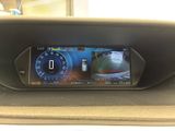 a car dashboard with a digital display on it