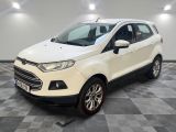 a white ford eco - pace is parked on a checkered floor