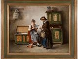 une image d'un tableau représentant un homme et une femme dans une pièce
