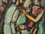 an image of a painting of a man holding a baseball bat
