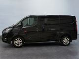 a picture of a black van parked in a room