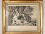une photo d'un tableau représentant une femme et un homme