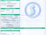 a close up of a document with a barcode on it