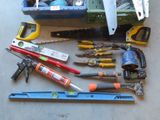 many tools that are laying out on the floor