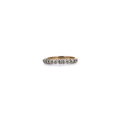 Travail français Bague jarretière en or rhodié 750‰ et diama…