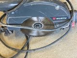 a picture of a corded circular saw on the floor