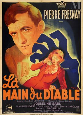 french movie poster for the film le main ou diable