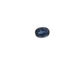 a close up of a blue sapphire stone on a white background