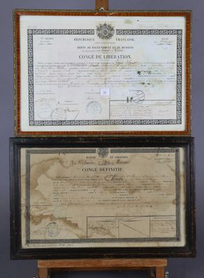 CONGE de LIBERATION de CLEREMENN Joseph, sergent au 75 Régim…