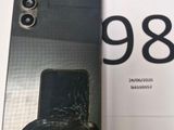 a picture of a phone with a broken screen on it