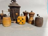 a lot of wooden objects that are sitting on a table