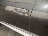 a close up of a door handle on a car