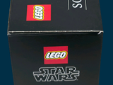 a black box with a lego star wars figure inside of it