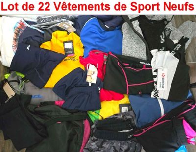 Lot de 22 Articles ( NEUFS ) de Sport avec étiquette