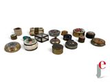 a lot of small objects that are on a white surface