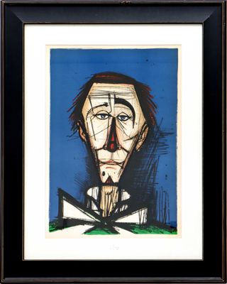 une image représentant un tableau d'un homme tenant un couteau à la main