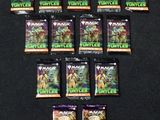 gros plan d'un jeu de cartes sur une table