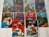 beaucoup de bandes dessinées sur la table