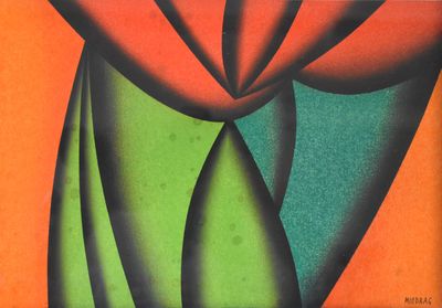 Dordevic MIODRAG (1936), "Composition abstraite". - Photo 1