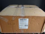 a cardboard box that is sitting on a pallet