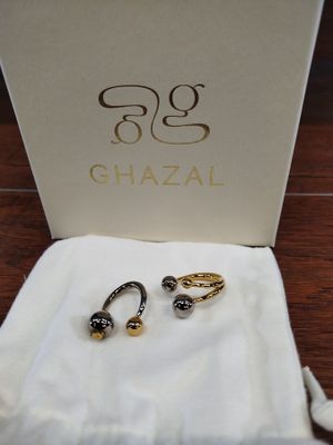 Lot de 10 duos de bagues de marque GHAZAL - Collection : Ama…