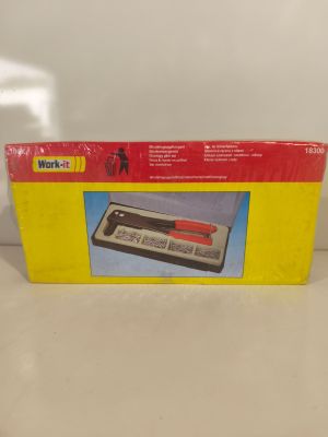 the box is open on the table with a knife in it