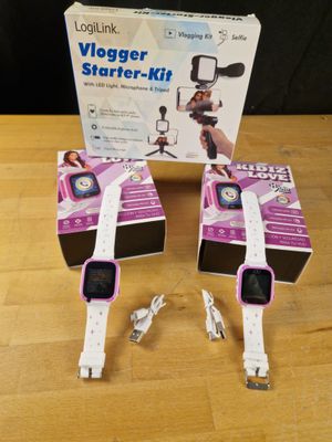 Lot de 3 articles, un kit pour vlogger Logilink et 2 montre …
