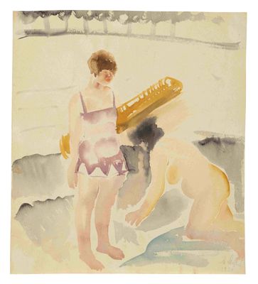 IRINA STENBERG (1905–1985) Two Bathers, 1930