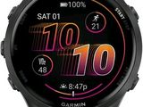 a close up of a smart watch on a white surface