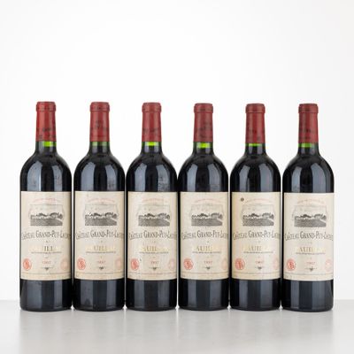 six bouteilles de vin rouge alignées sur une table